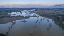 Pictured: Flooding around the River Severn in Shropshire